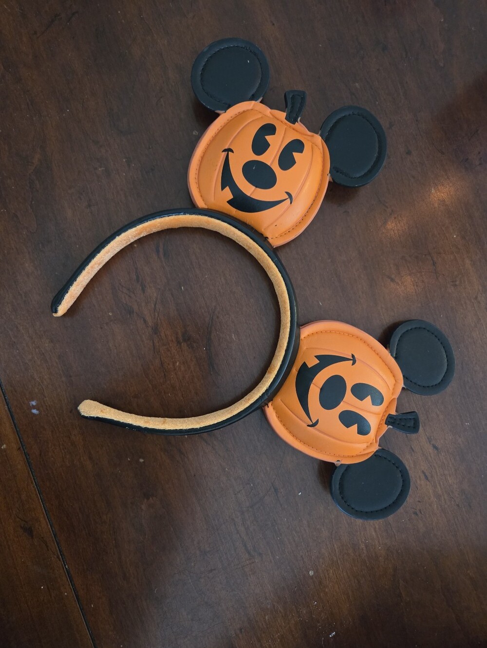 Mickey Mouse Jack-O-Lantern Halloween Ears